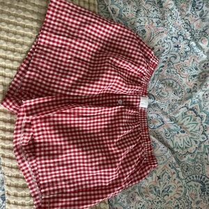 Red Gingham Women's Shorts